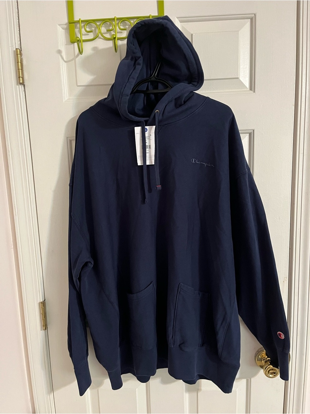 Champion size XXL Men’s Navy Blue Jersey Pullover T-Shirt Hoodie NWT